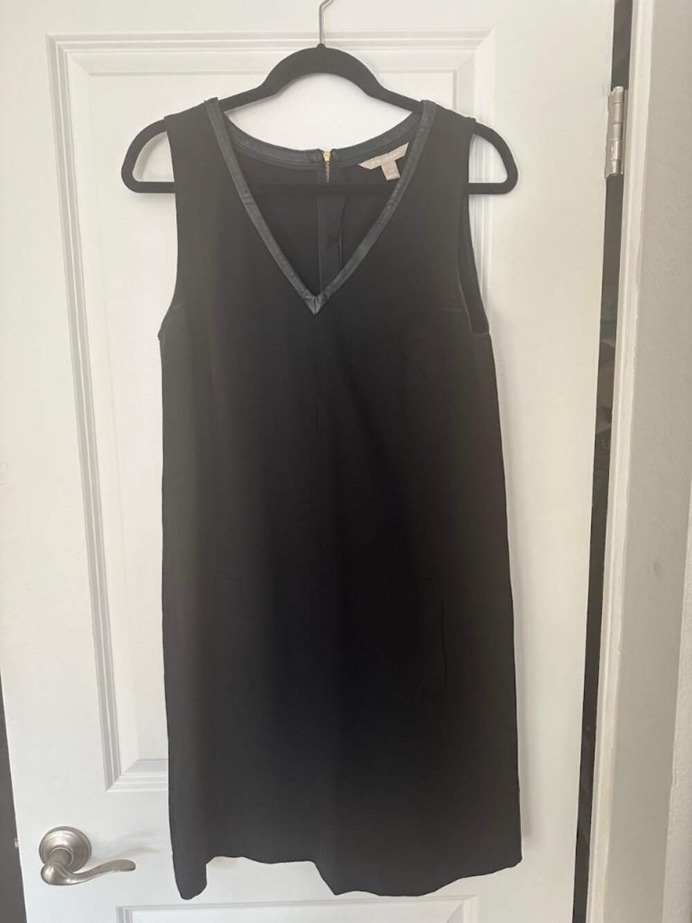 Banana Republic black sleeveless mini dress